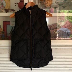 Black JCrew Puffer Vest